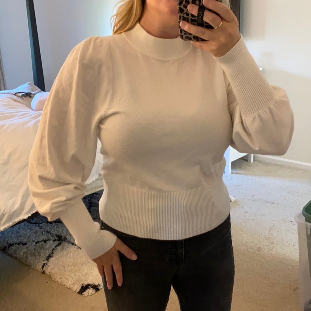 Mock turtleneck sweater